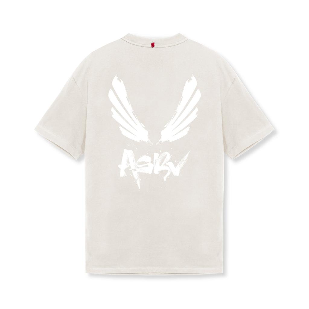0797. Tech Essential™ Relaxed Tee - Stone/White "Brush Wings/ASRV" Product Image
