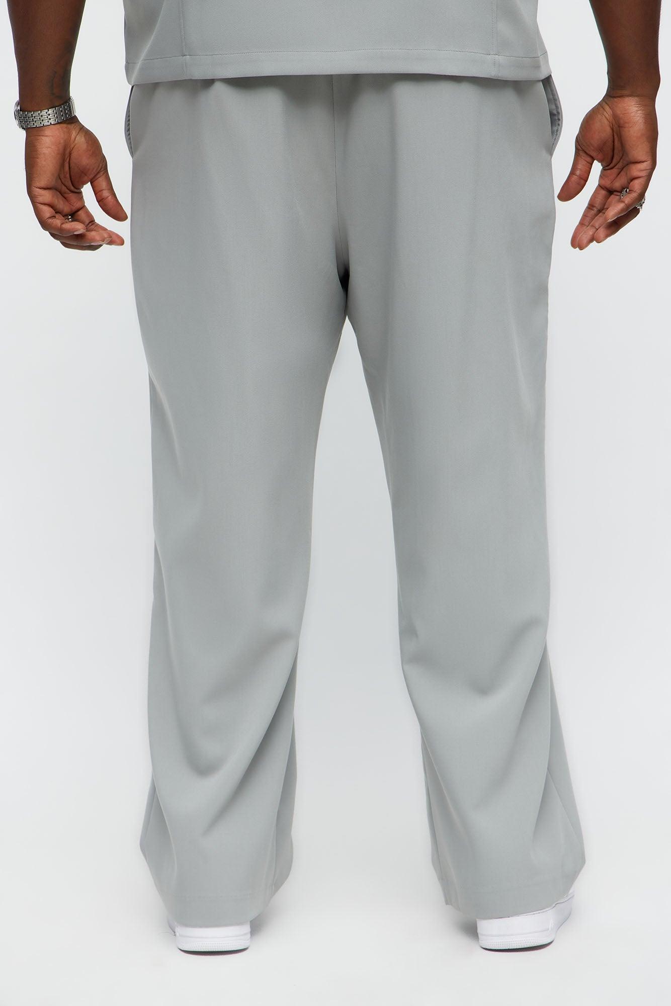 Ronan High Waisted Pleated Trousers - Grey Male Product Image