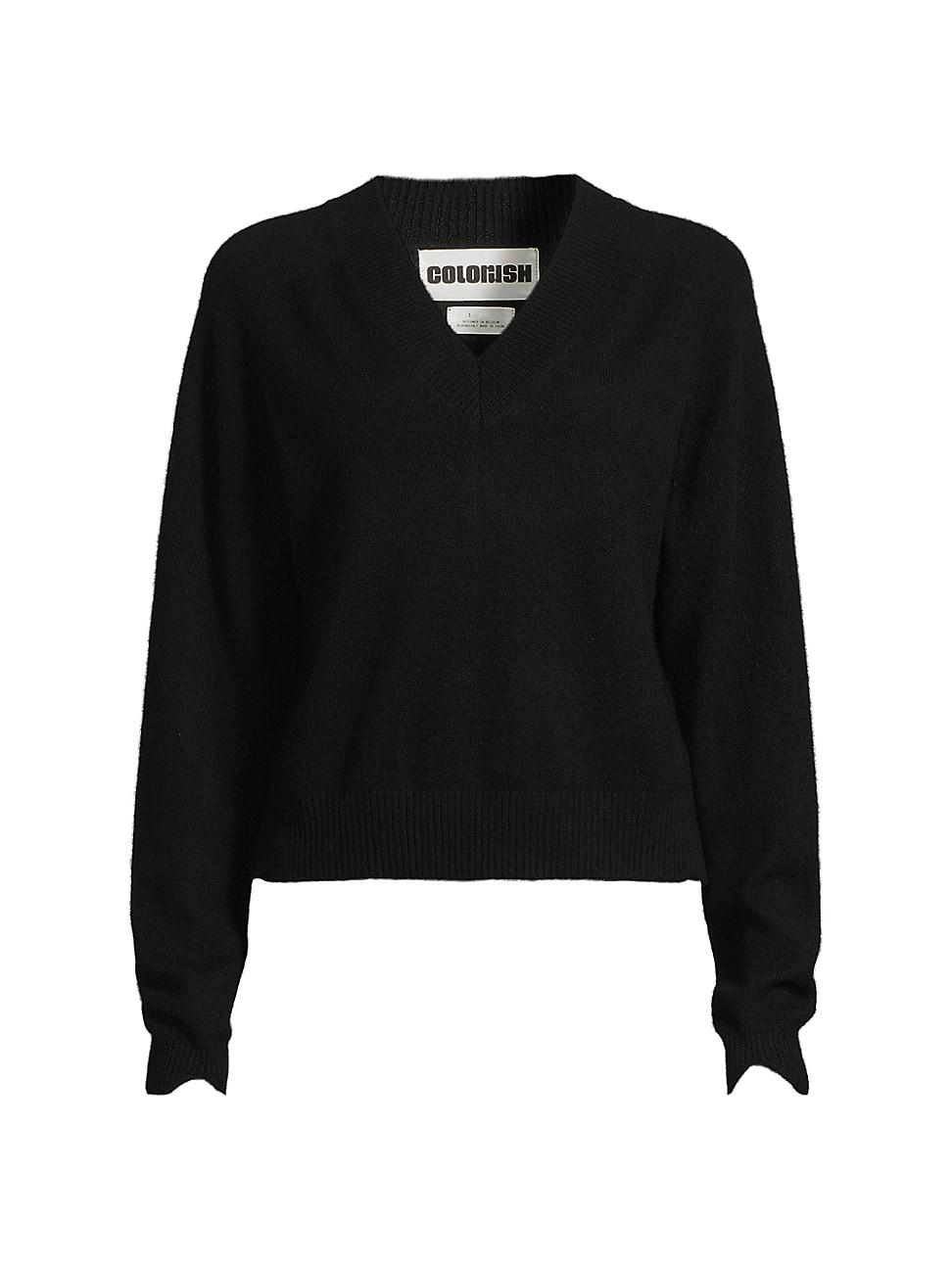 Womens Cocolina Cashmere V-Neck Sweater Product Image