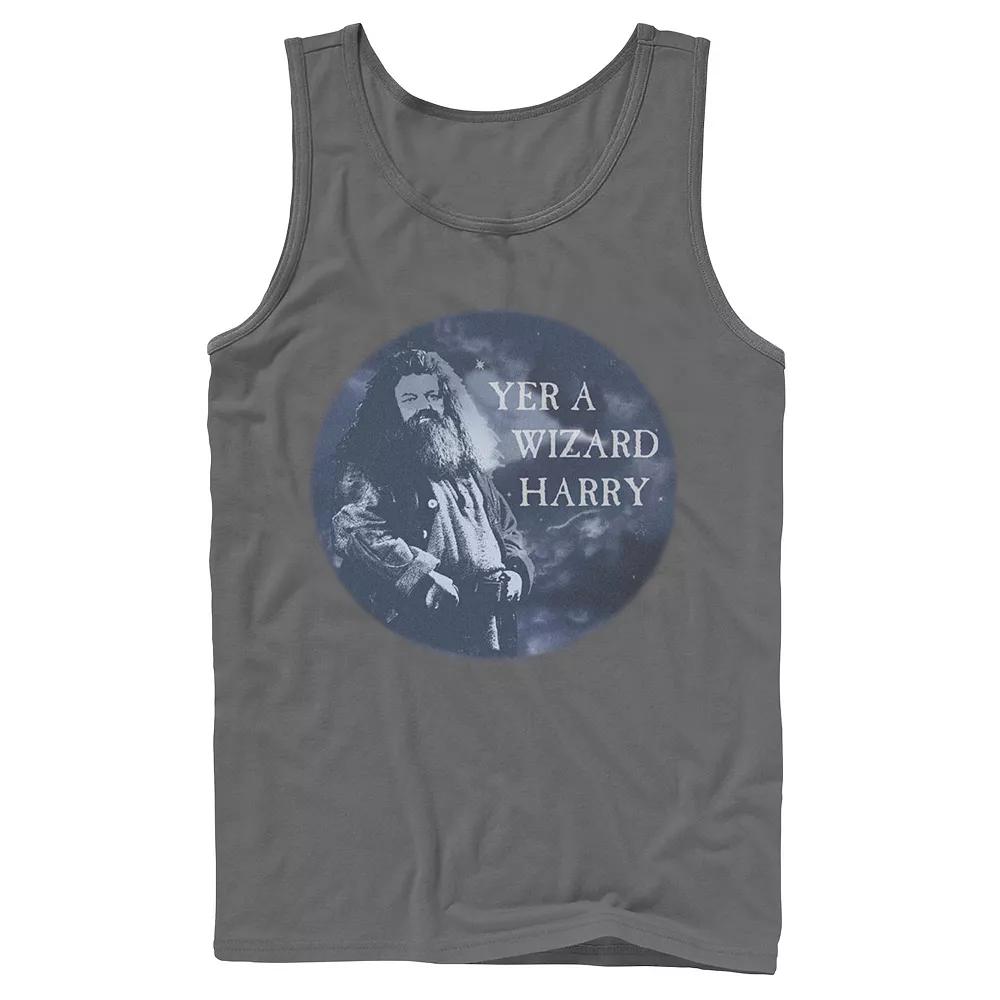 Men's Harry Potter Hagrid Yer A Wizard Harry Portrait Graphic Tank Top,  Product Image