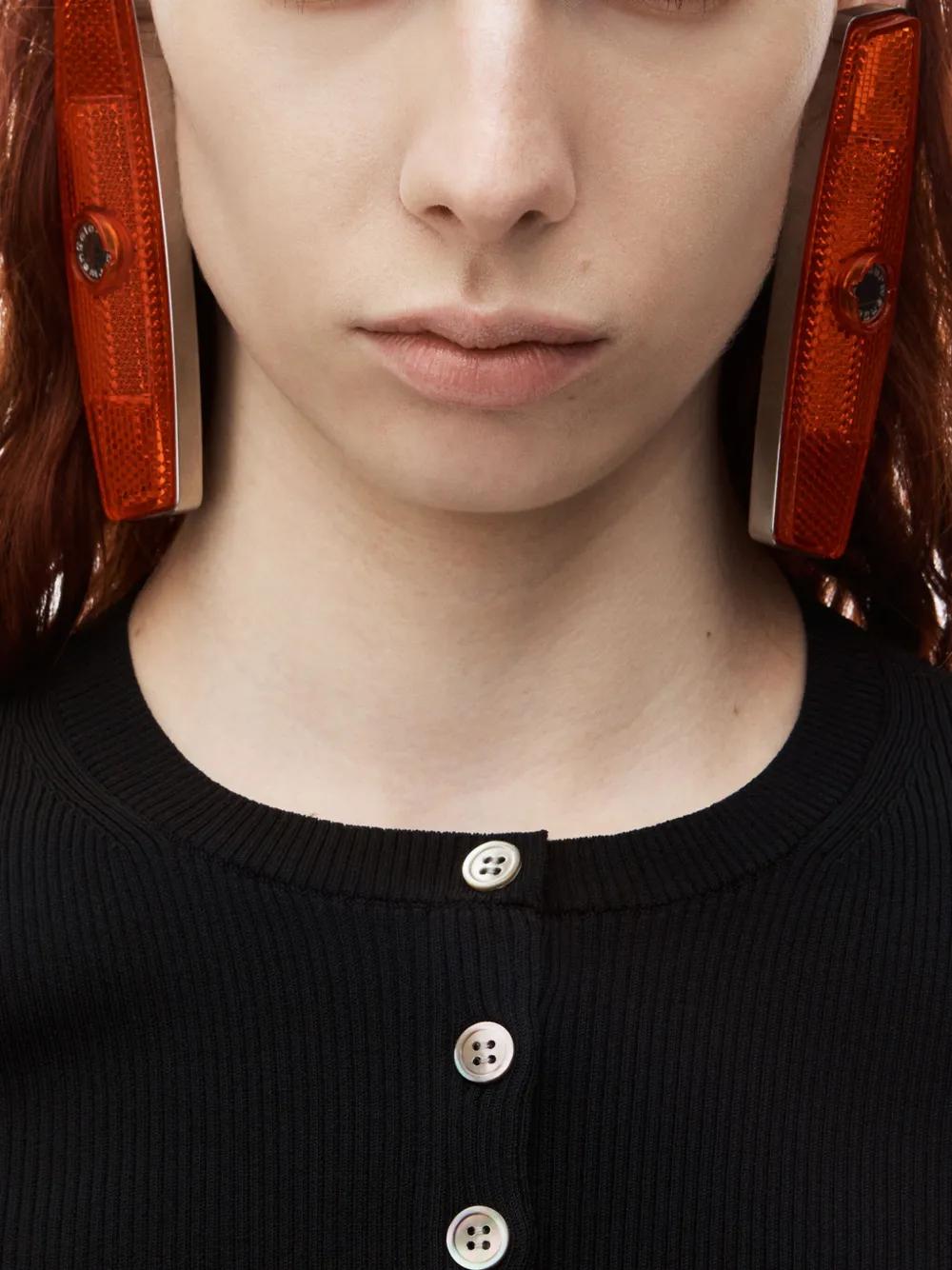 ribbed-knit two-piece set Product Image