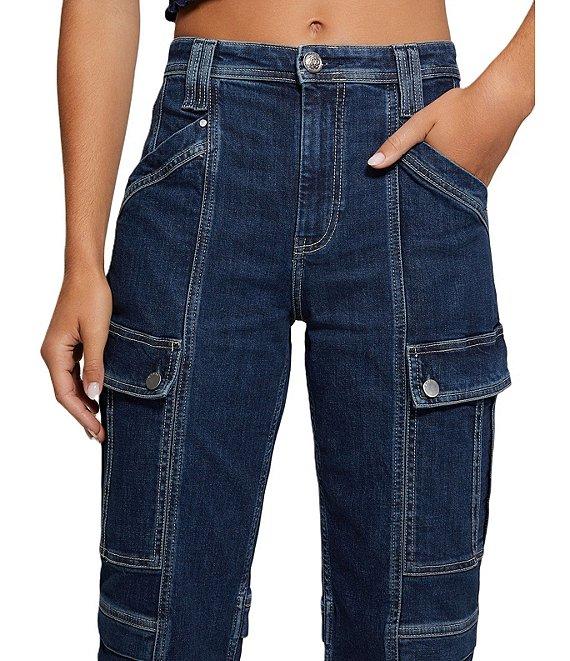 Guess 80s High Rise Cargo Jeans Product Image