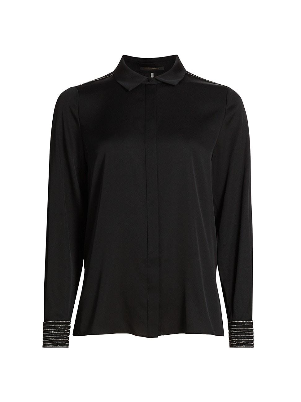 Womens Havana Silk-Blend Blouse Product Image