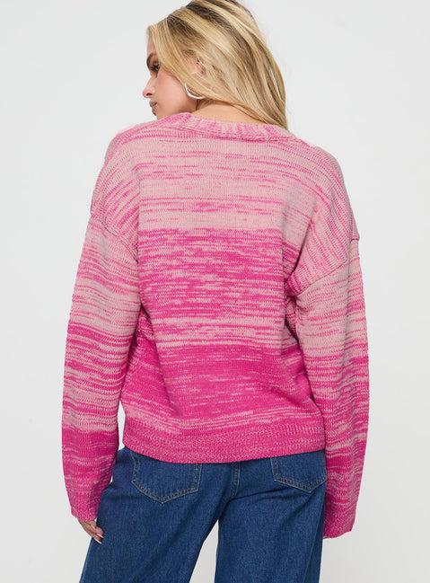 Emikio Cardigan Ombre Pink Product Image