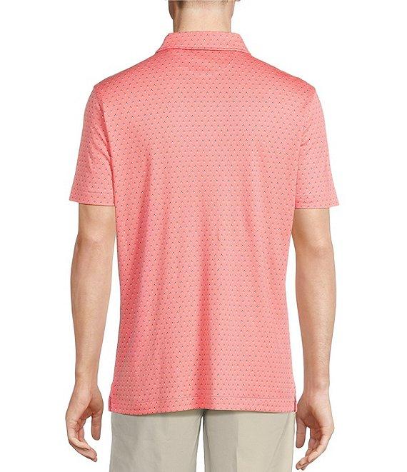 Daniel Cremieux Signature Label Mini Geo Shell Print Short Sleeve Polo Shirt Product Image