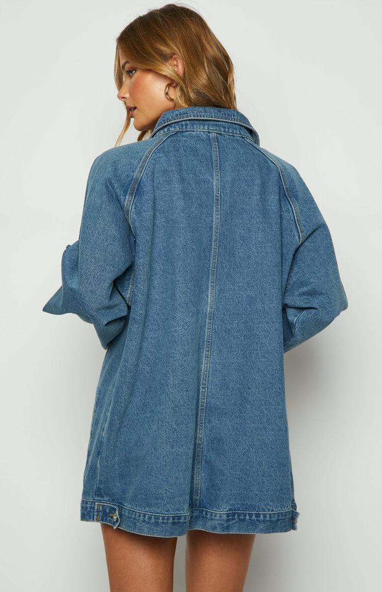 Sally Blue Oversized Denim Jacket Baby Product Image