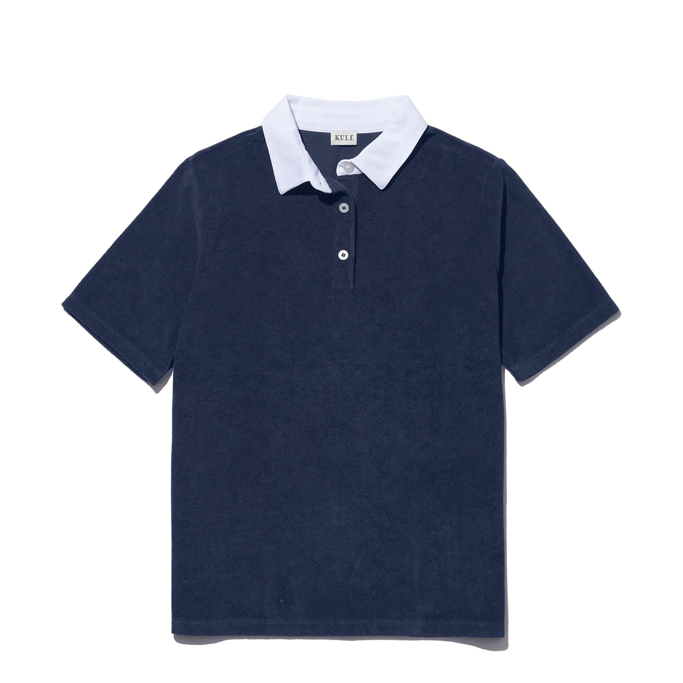The Terry Polo - Navy Female Product Image