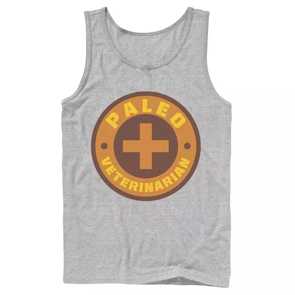 Men's Jurassic World Paleo Veternarian Badge Tank Top,  Product Image