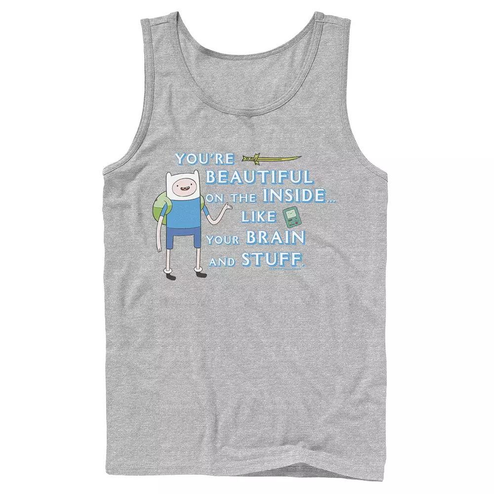 Men's Adventure Time Finn You're Beautiful On The Inside Portrait Tank Top,  Product Image
