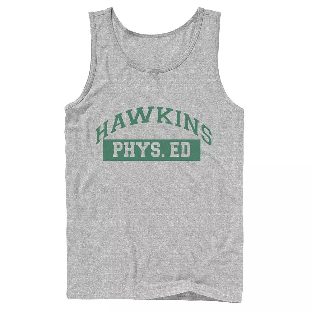 Men's Netflix Stranger Things Hawkins Phys. Ed Logo Tank Top,  Product Image