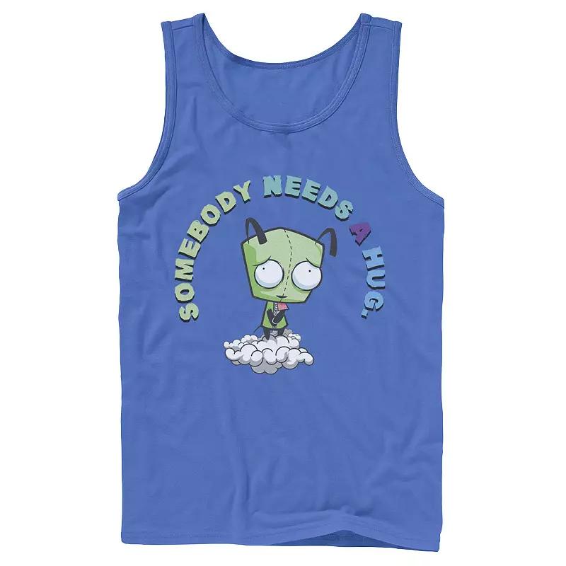 Men's Nickelodeon Invader Zim Gir Somebody Needs A Hug Sad Portrait Graphic Graphic Tank Top,  Product Image