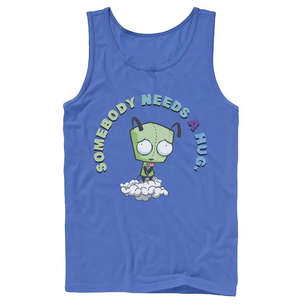 Men's Nickelodeon Invader Zim Gir Somebody Needs A Hug Sad Portrait Graphic Graphic Tank Top,  Product Image