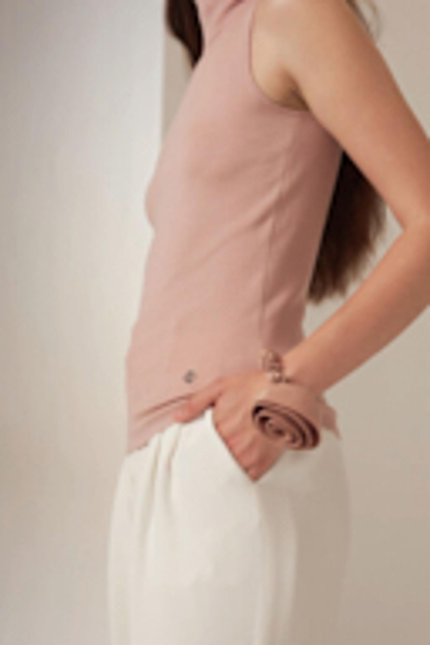 Rosette Silk Hair Scrunchie Product Image