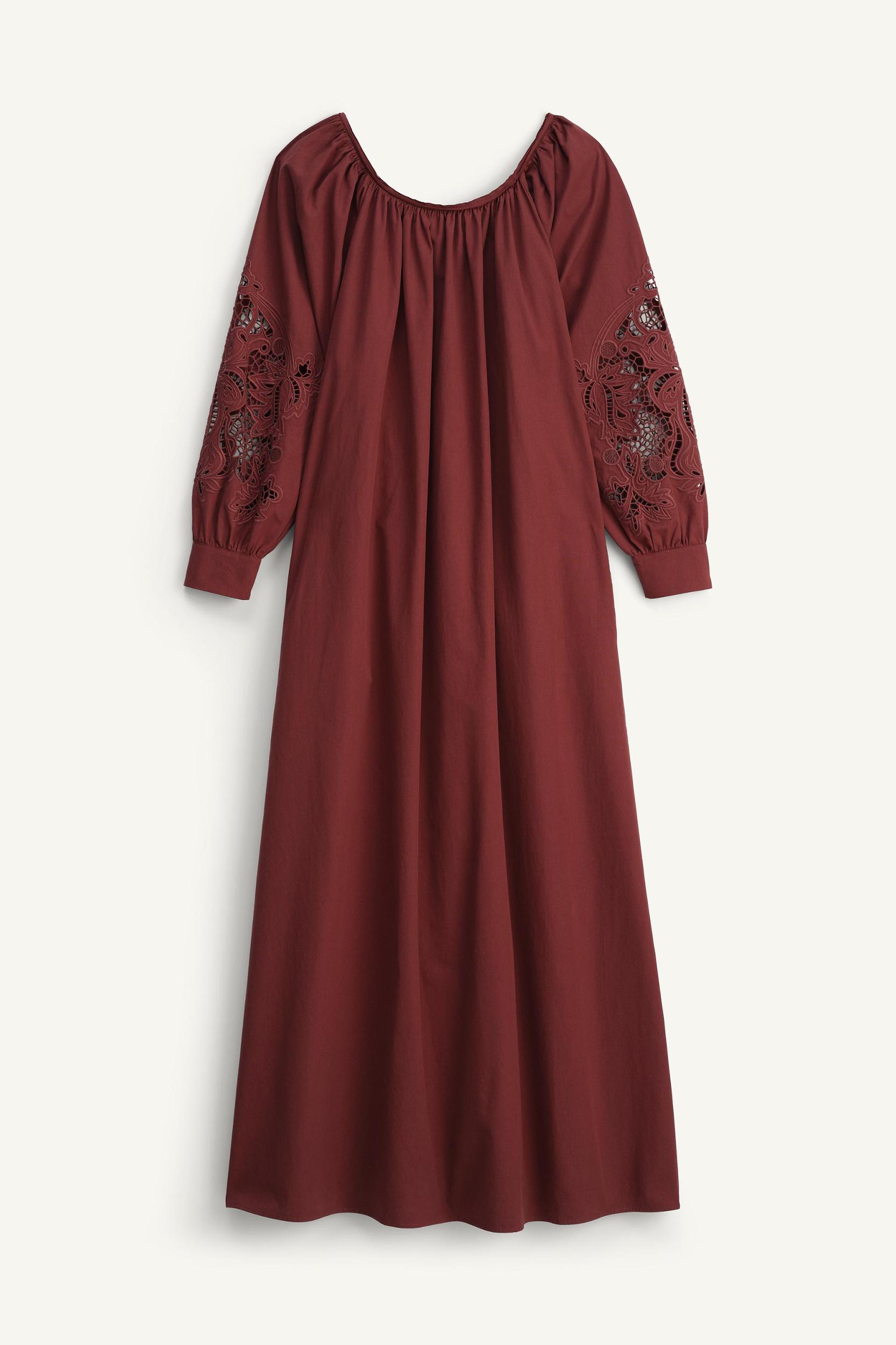 LIMITED EDITION EMBROIDERED POPLIN DRESS Product Image