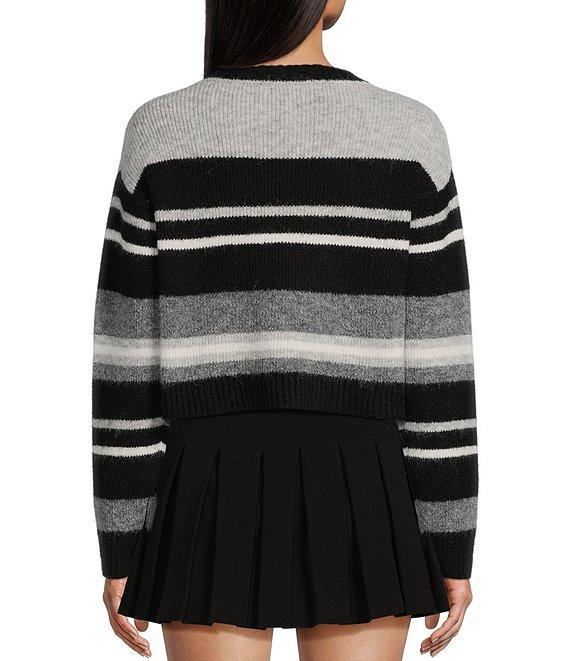 GB Stripe Crew Neck Sweater Product Image