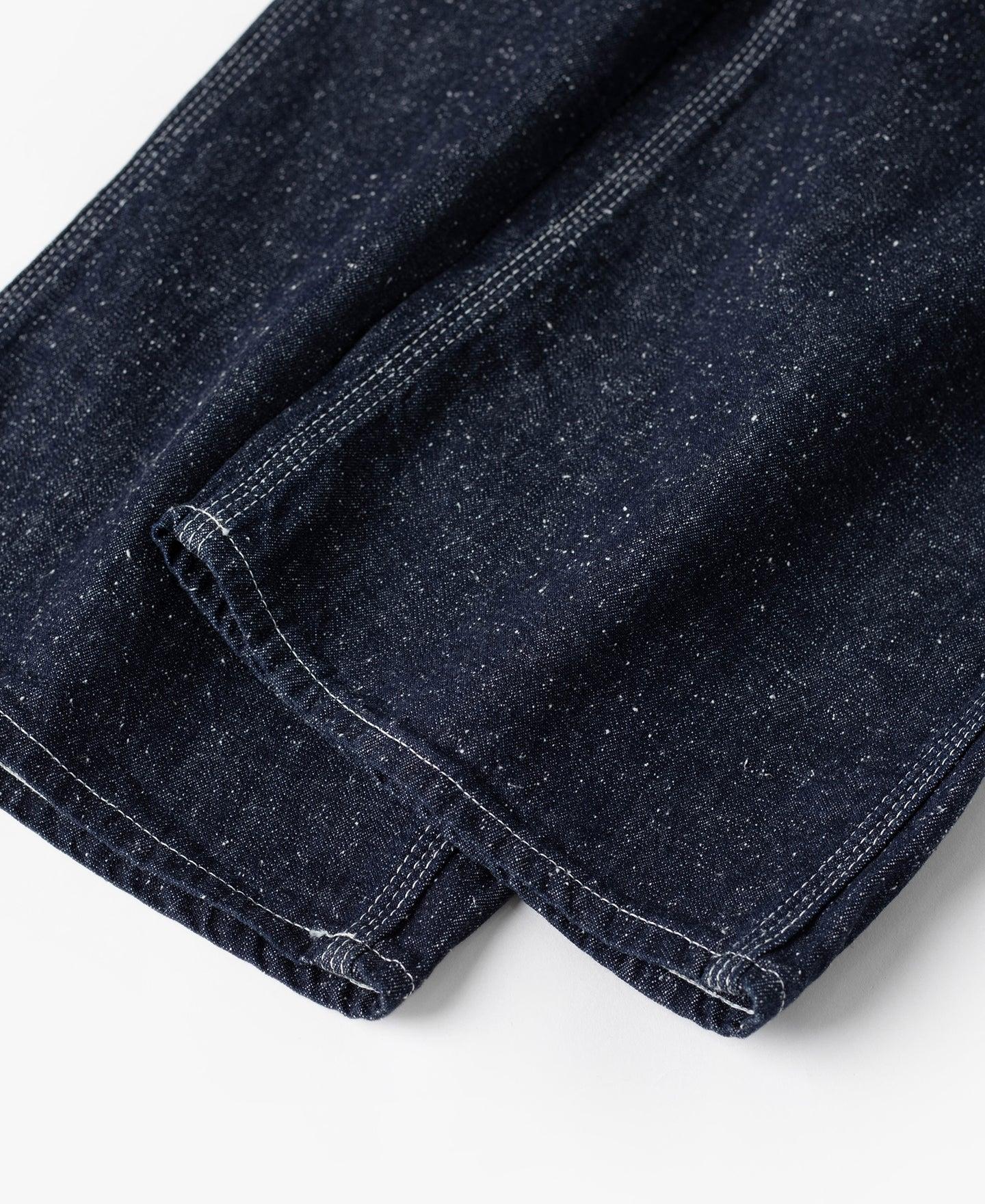 Slub Pearl Yarn Indigo Denim Carpenter Pants Product Image
