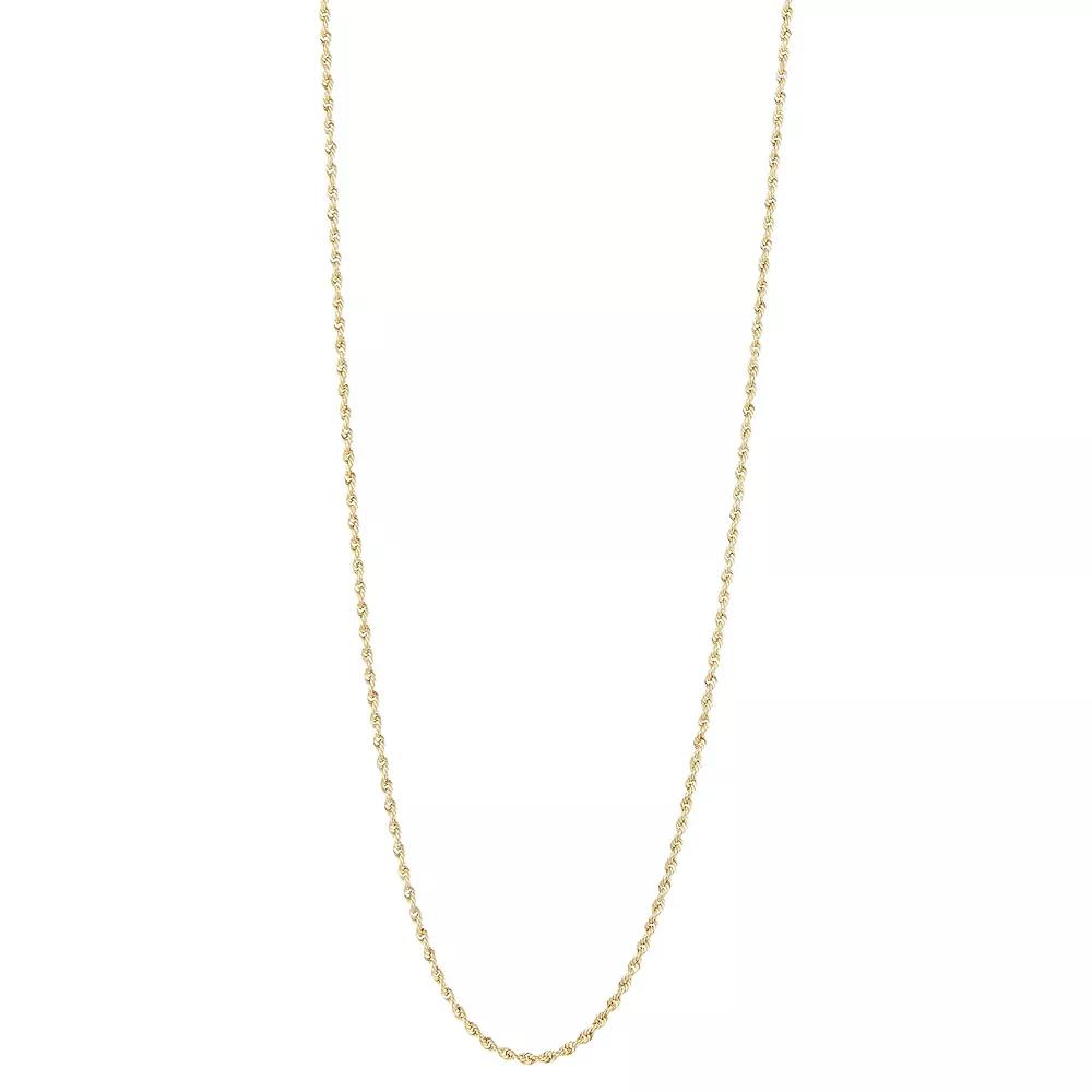 LUMINOR GOLD 14k Gold Rope Chain Necklace, Women's, Size: 18" Product Image
