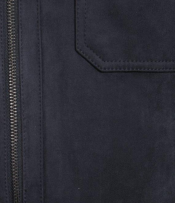 Roundtree & Yorke Faux Suede Trucker Jacket Product Image