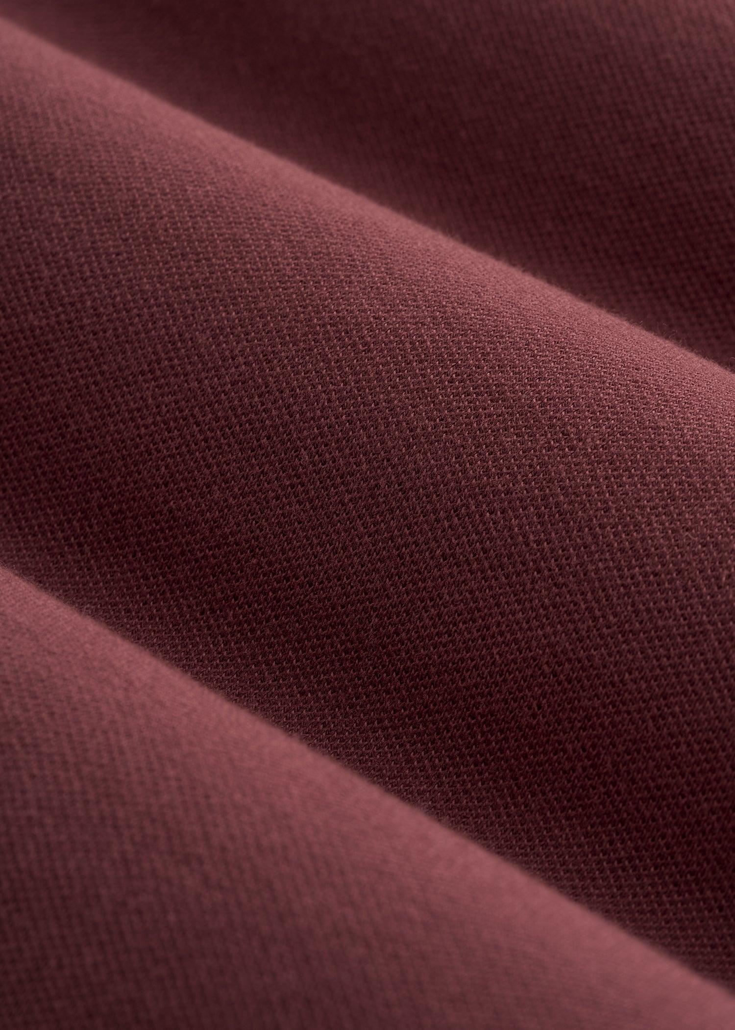 Classic Polo with Embroidered Logo for Tall Men in Cherry Brown Male Product Image