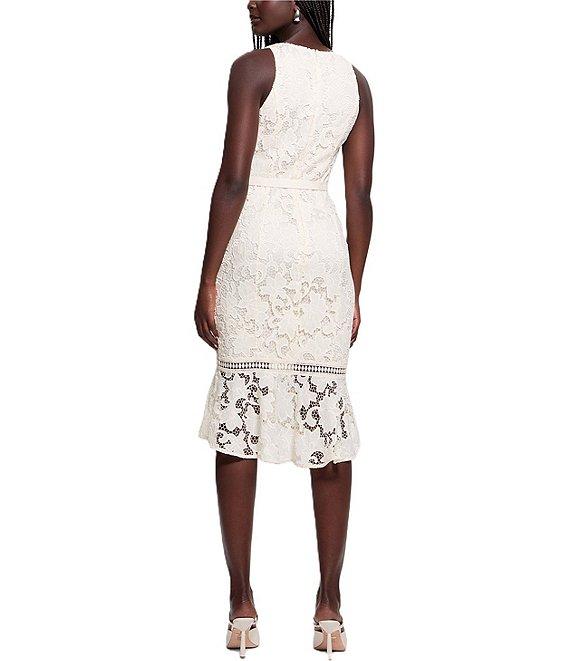 Guess Itzel Sleeveless Lace Midi Dress Product Image