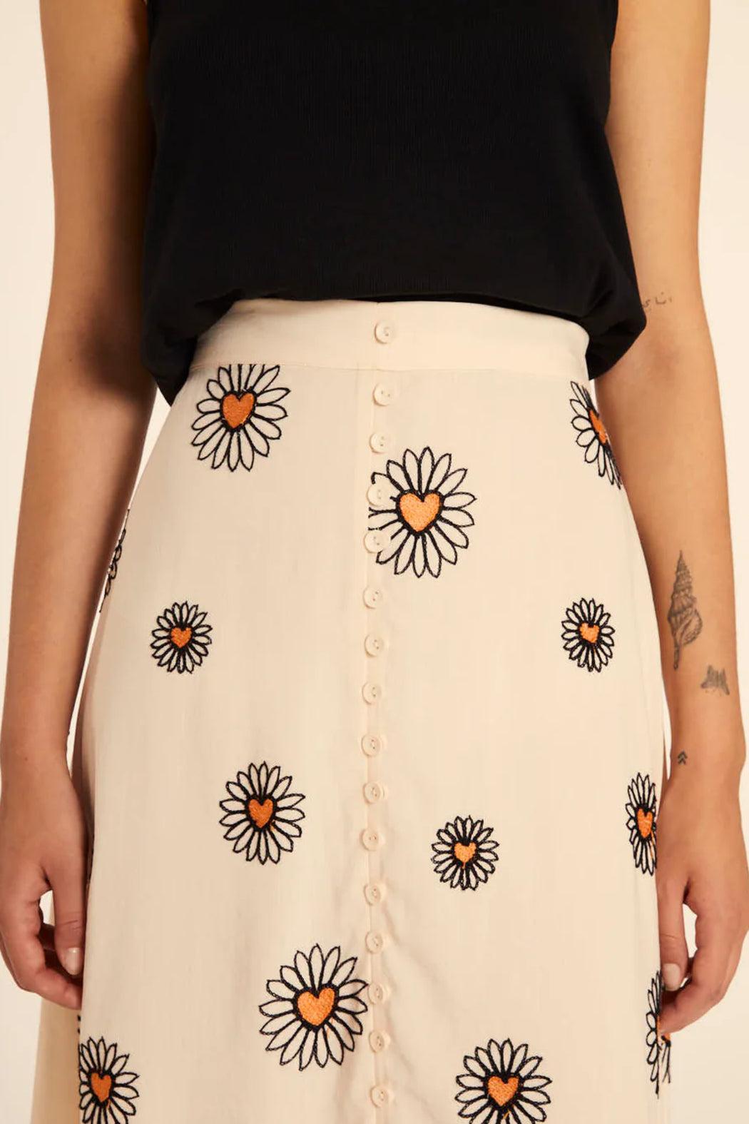 Margarita Embroidered Skirt Product Image
