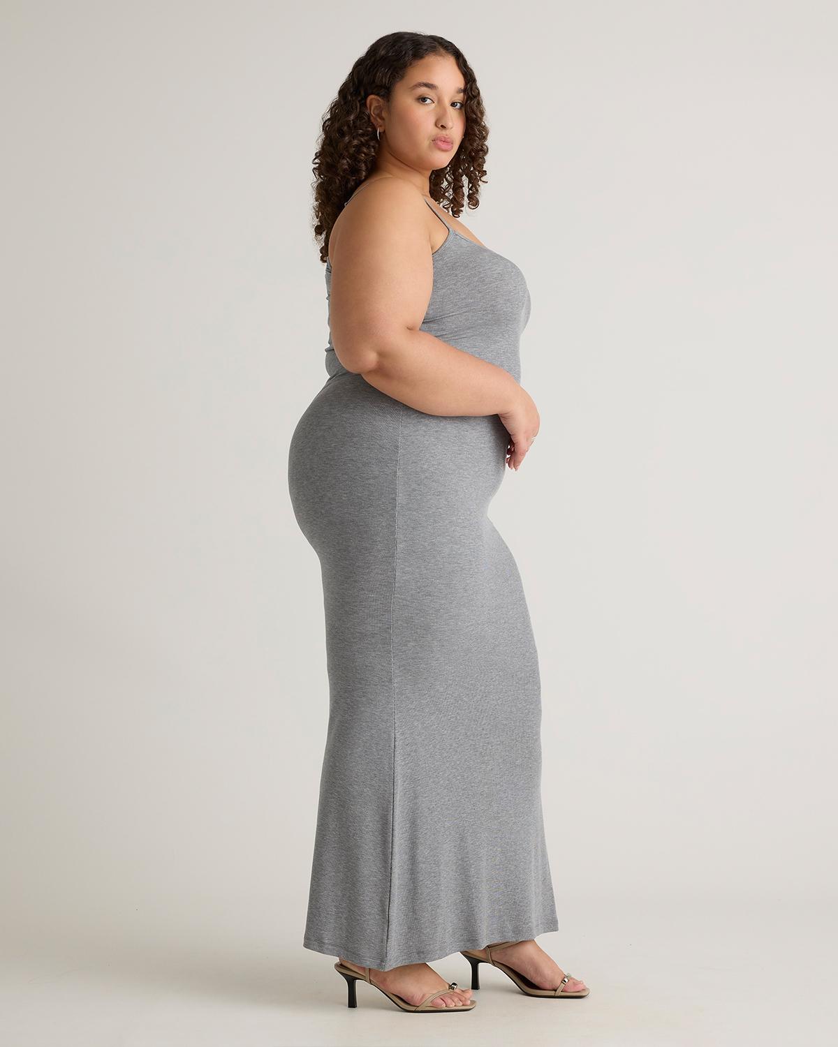 Quince | Women's Tencel Rib Knit Maxi Slip Dress Cotton/Modal Product Image