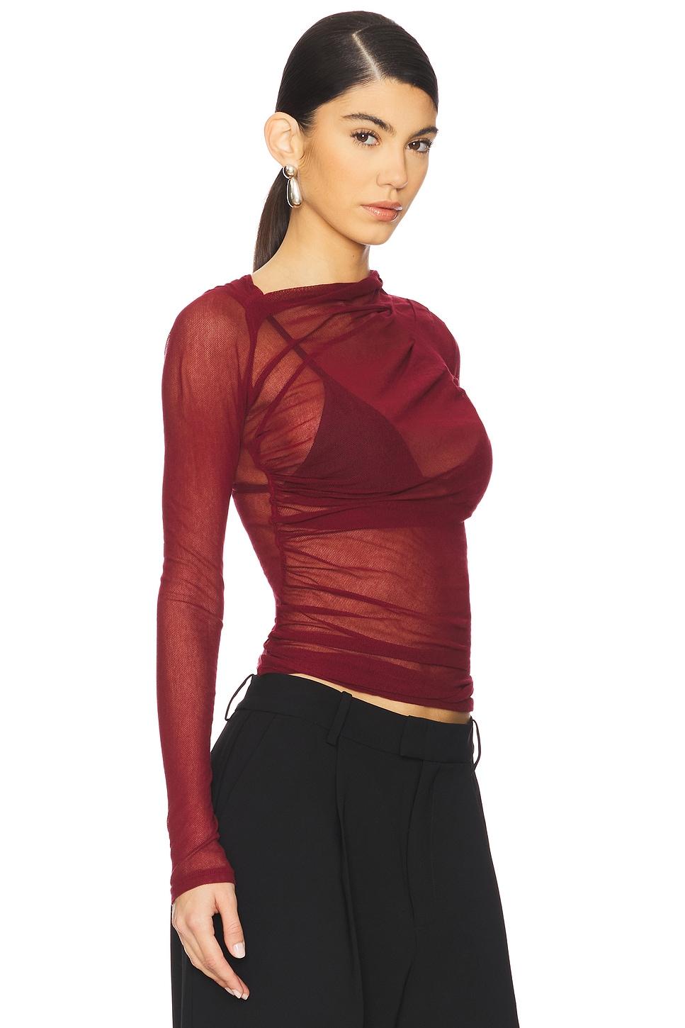 Long Sleeve Slash Top Enza Costa Product Image