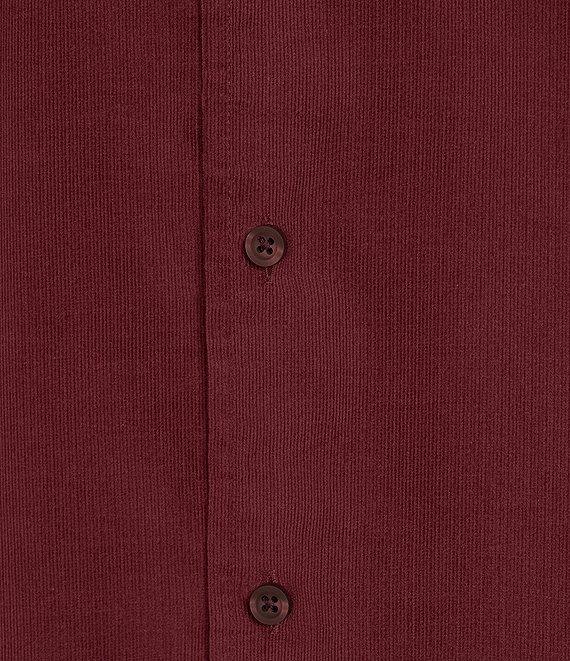 Cremieux Blue Label Solid Corduroy Long Sleeve Woven Shirt Product Image