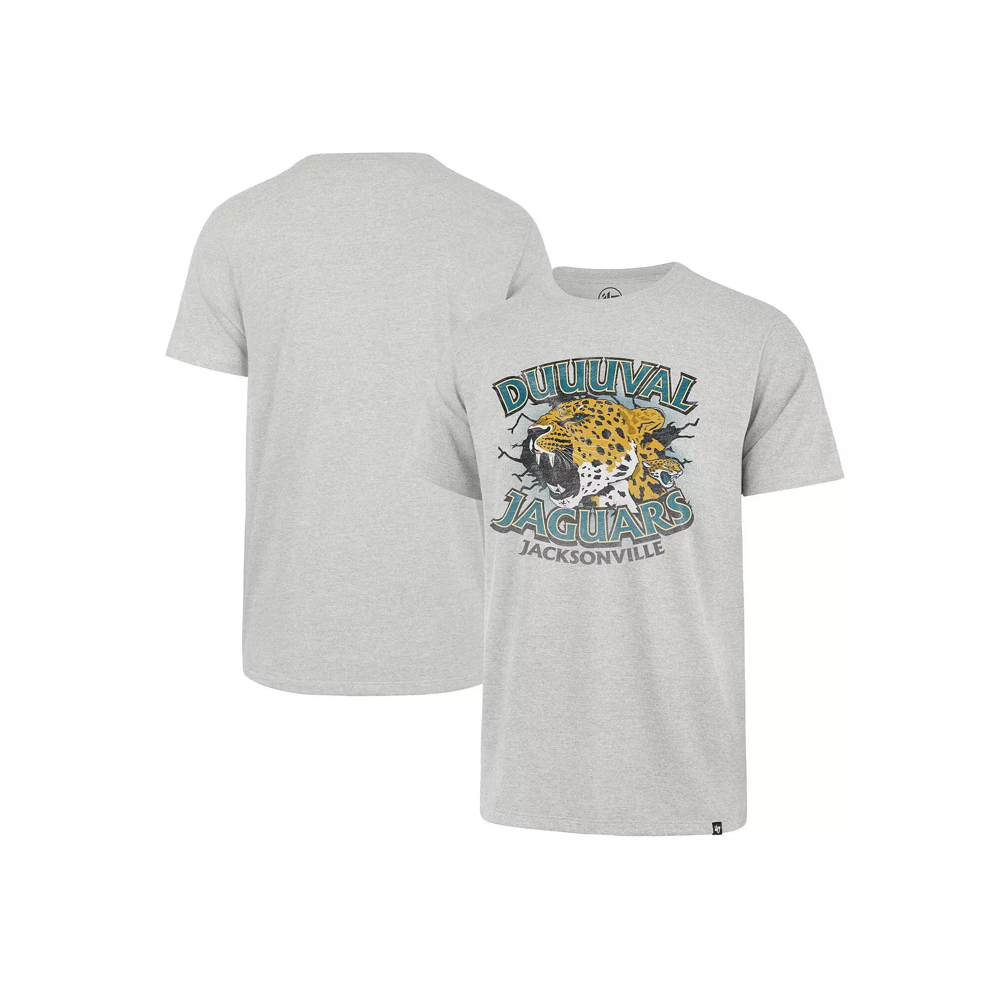 Men's '47 Gray Jacksonville Jaguars Regional Franklin T-Shirt, Size: 2XL, Grey Product Image