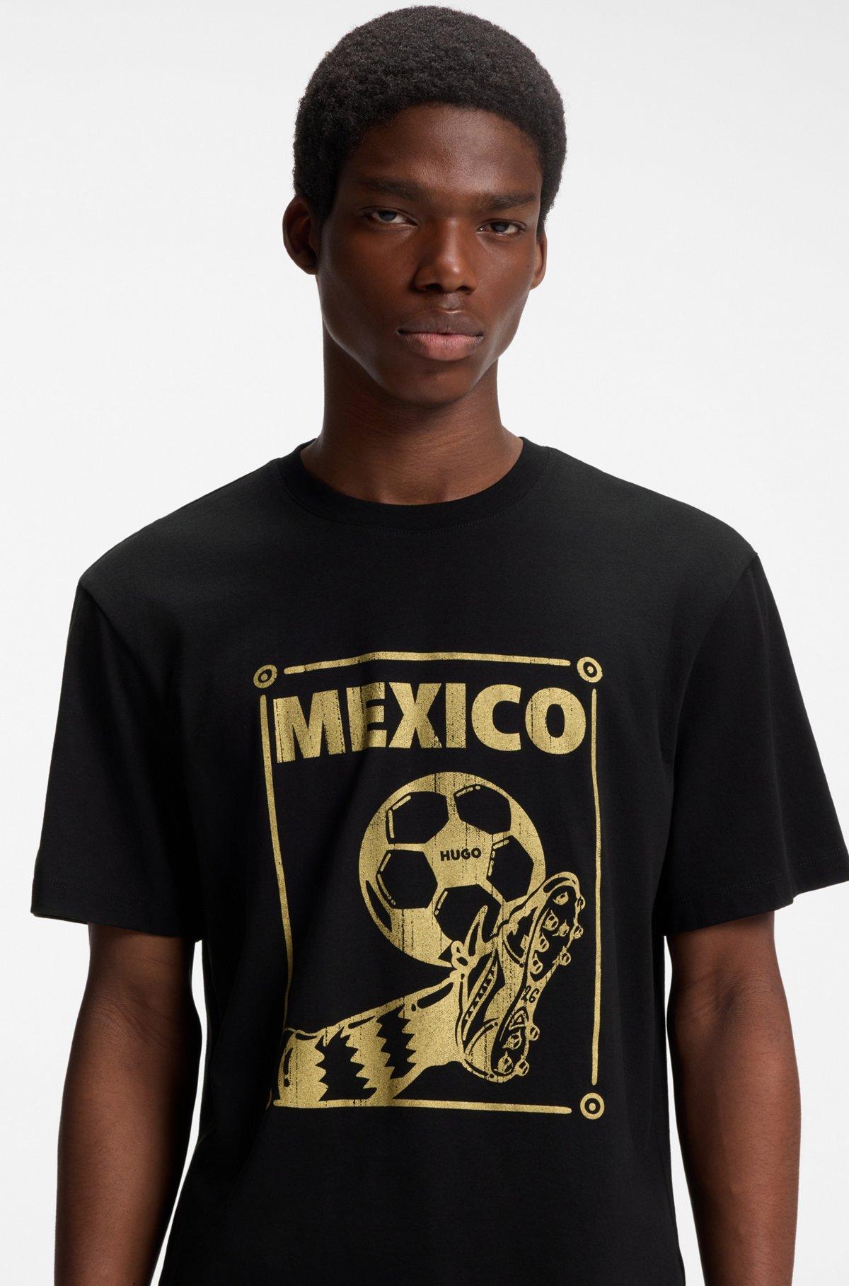 Relaxed-fit T-shirt in cotton with soccer artwork Product Image