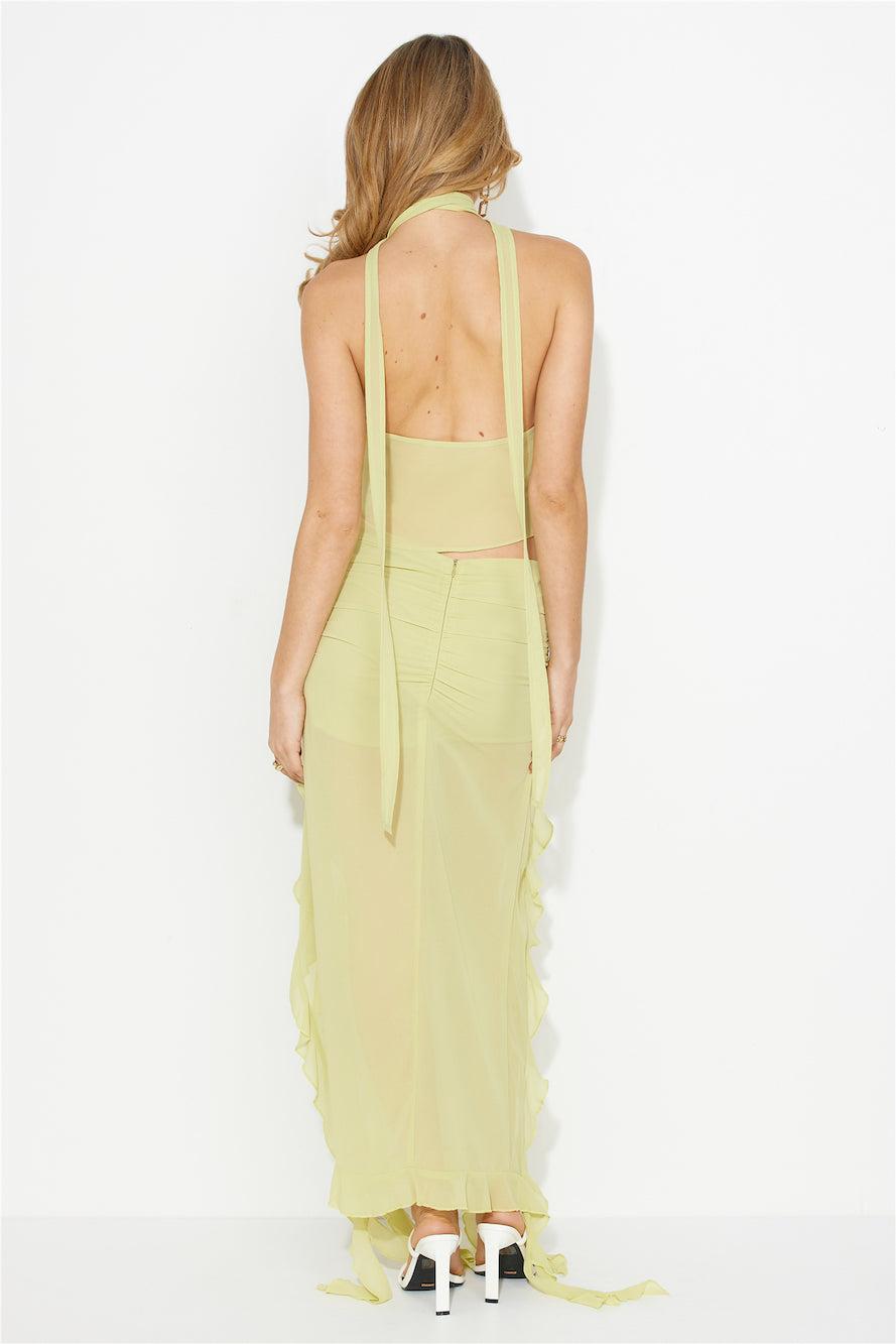 LIONESS Rendezvous Skirt Lime Product Image