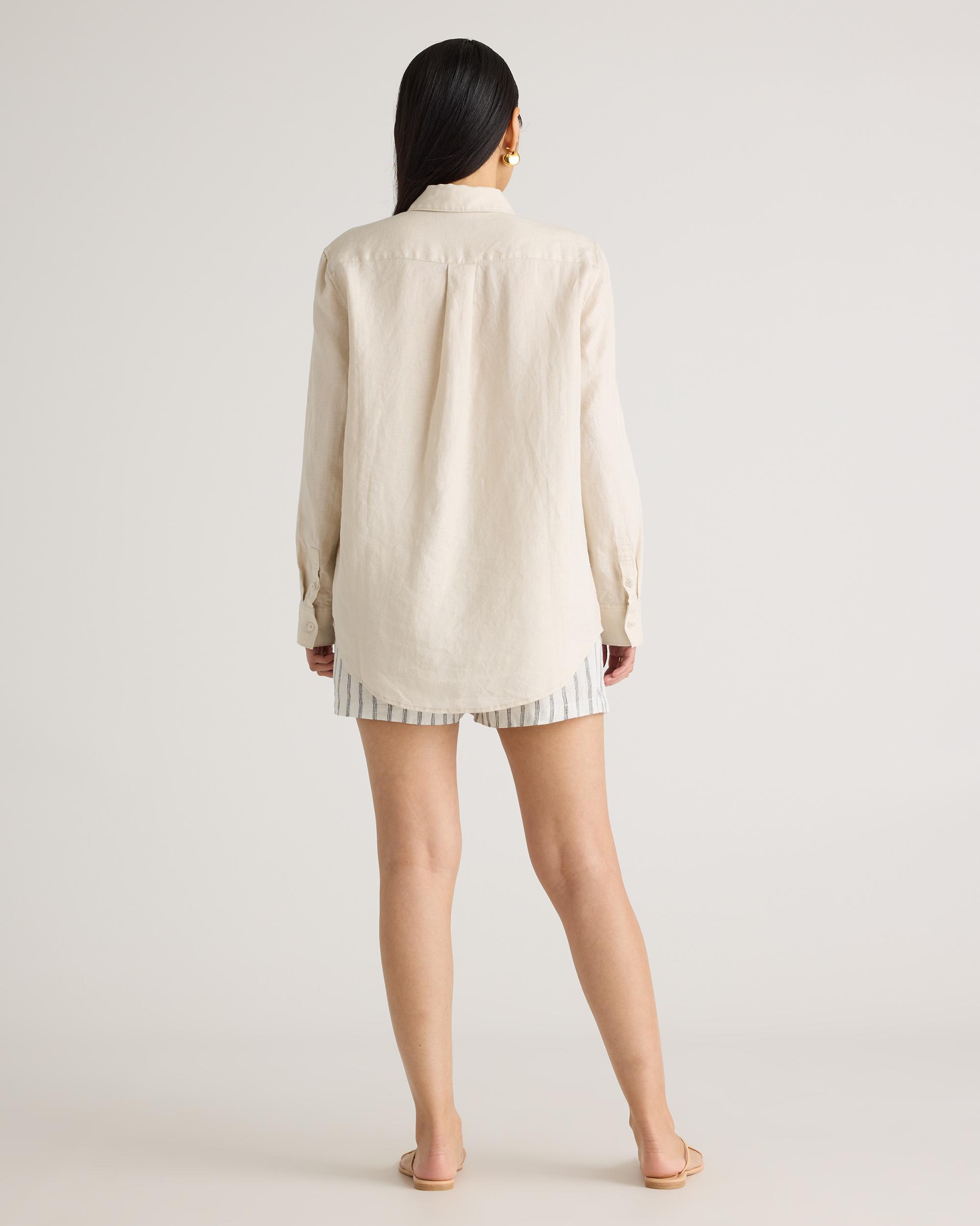 Quince | Women's 100% European Linen Long Sleeve Shirt Product Image