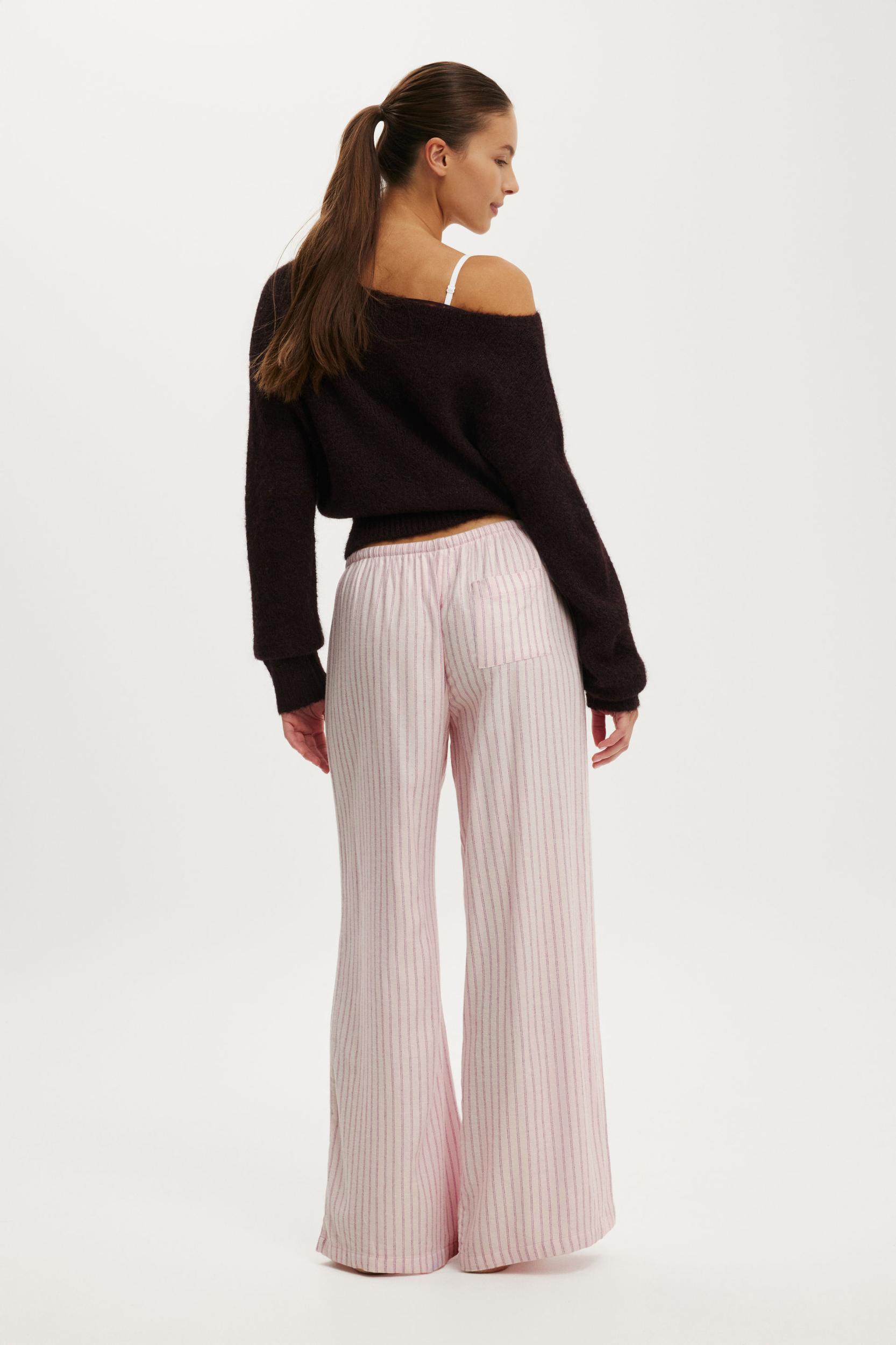 Cloud Soft Flannel Wide Leg Pant Product Image