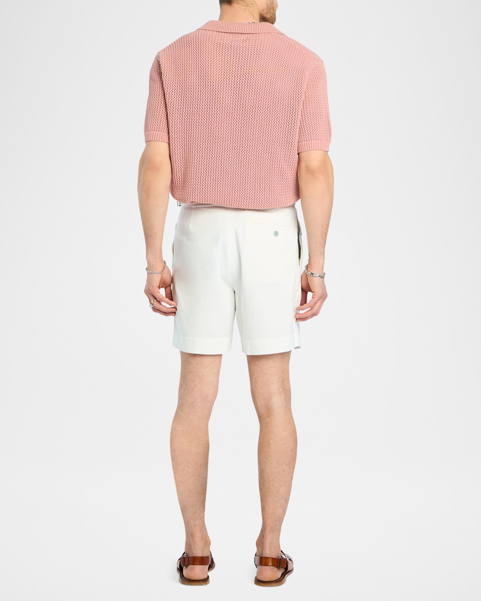 Men's Romeo Crochet Johnny Collar Polo Shirt Product Image