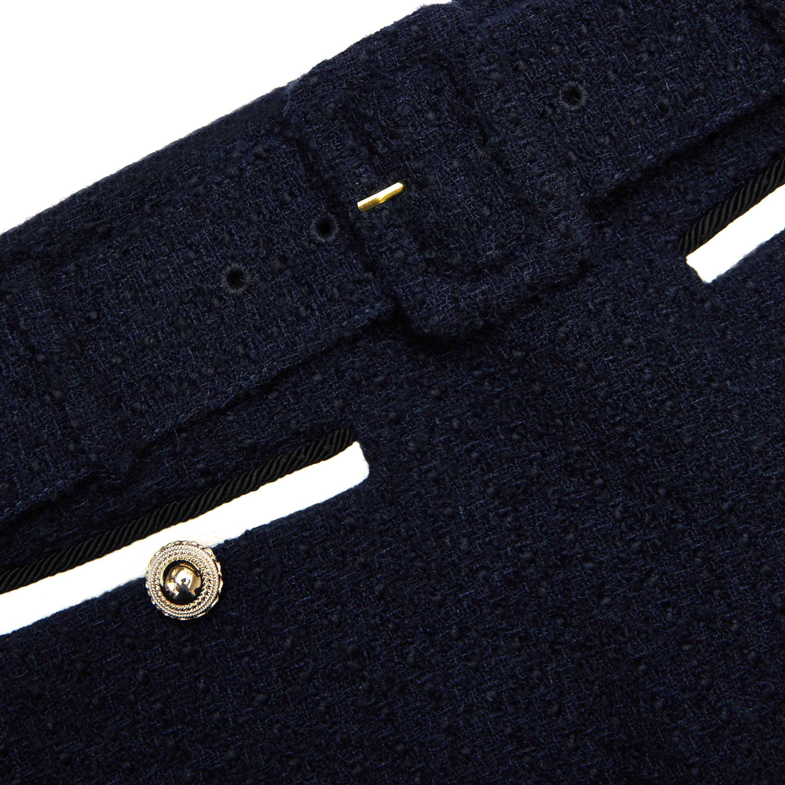 Navy Boucle Skort Product Image