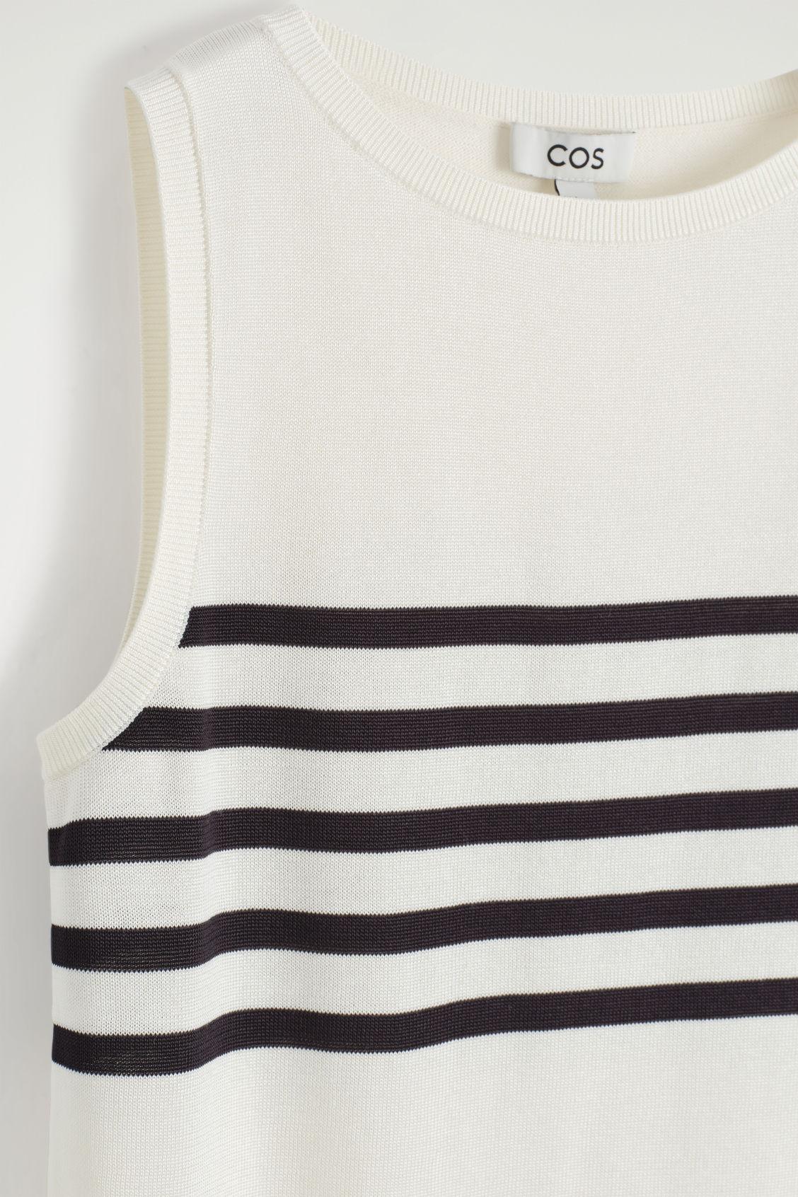 STRIPED KNITTED TANK TOP Product Image