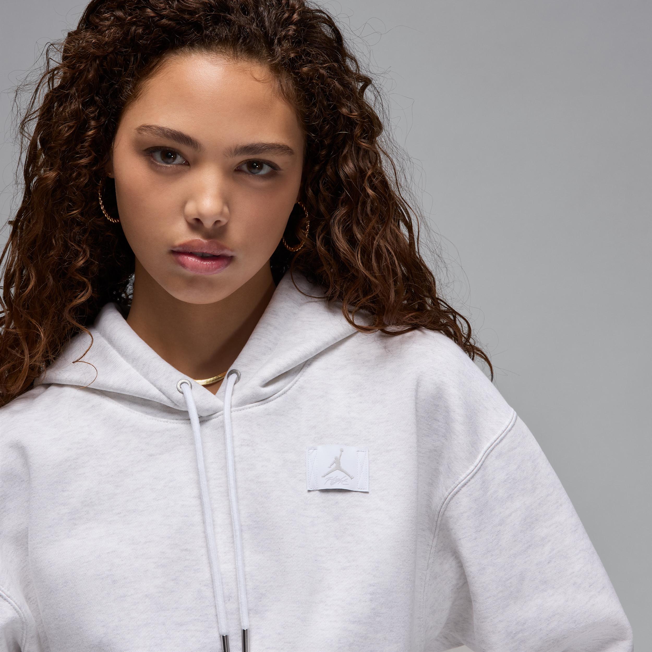 Jordan Flight Fleece Women's Satin-Lined Pullover Hoodie Product Image