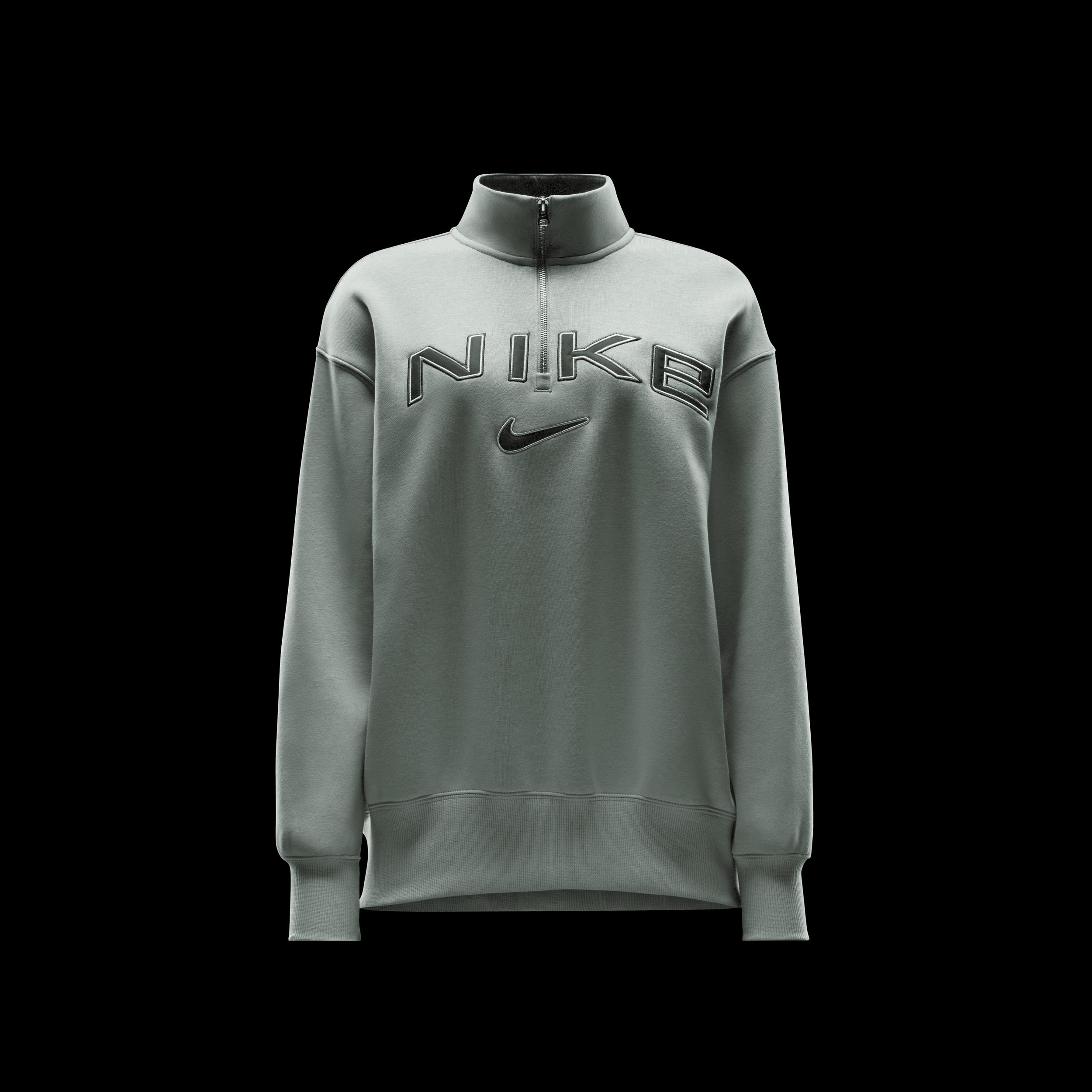 Nike Sportswear Phoenix Fleece Women's Oversized 1/4-Zip Logo Top Product Image