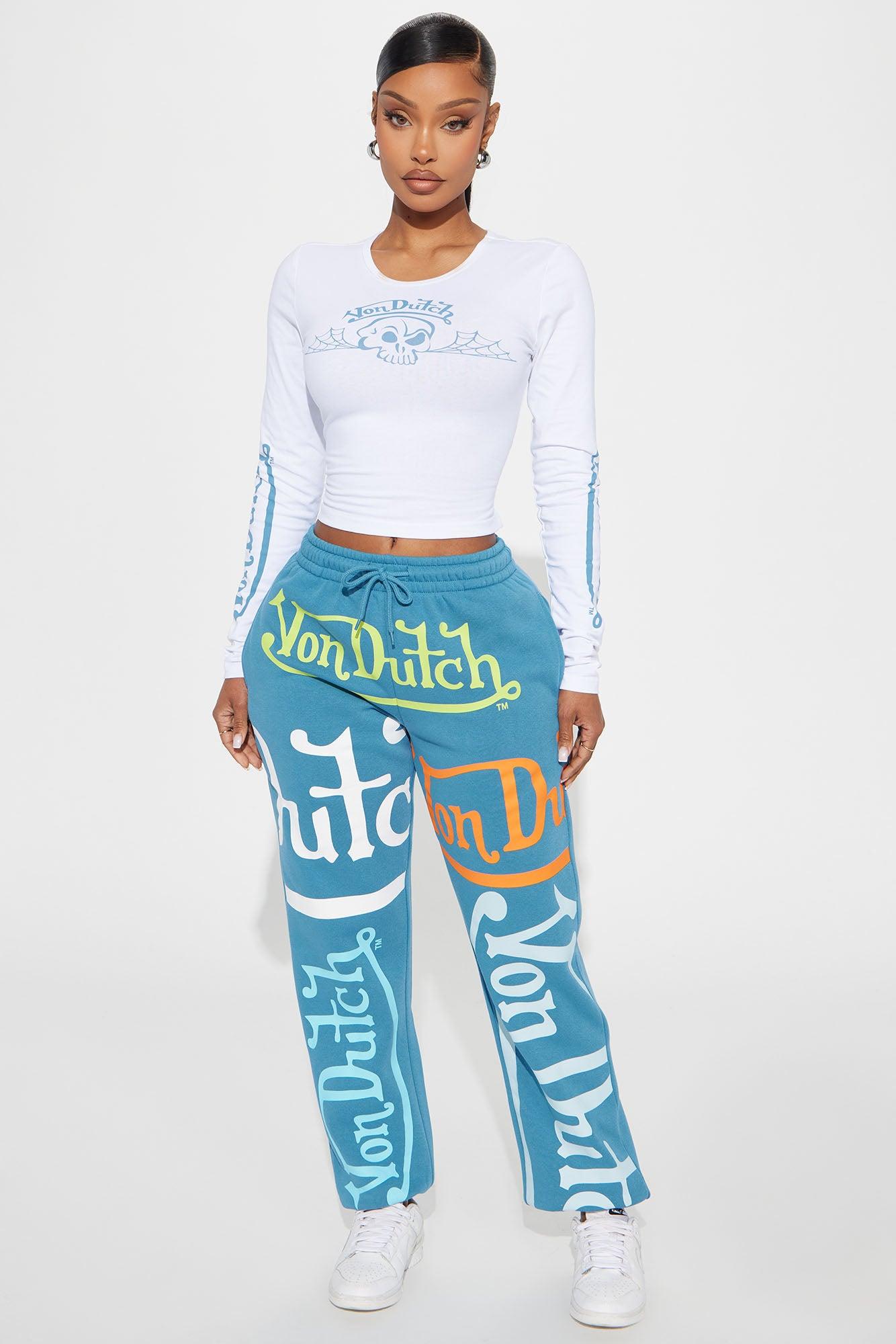 Von Dutch Skull Long Sleeve Top - White/combo Product Image