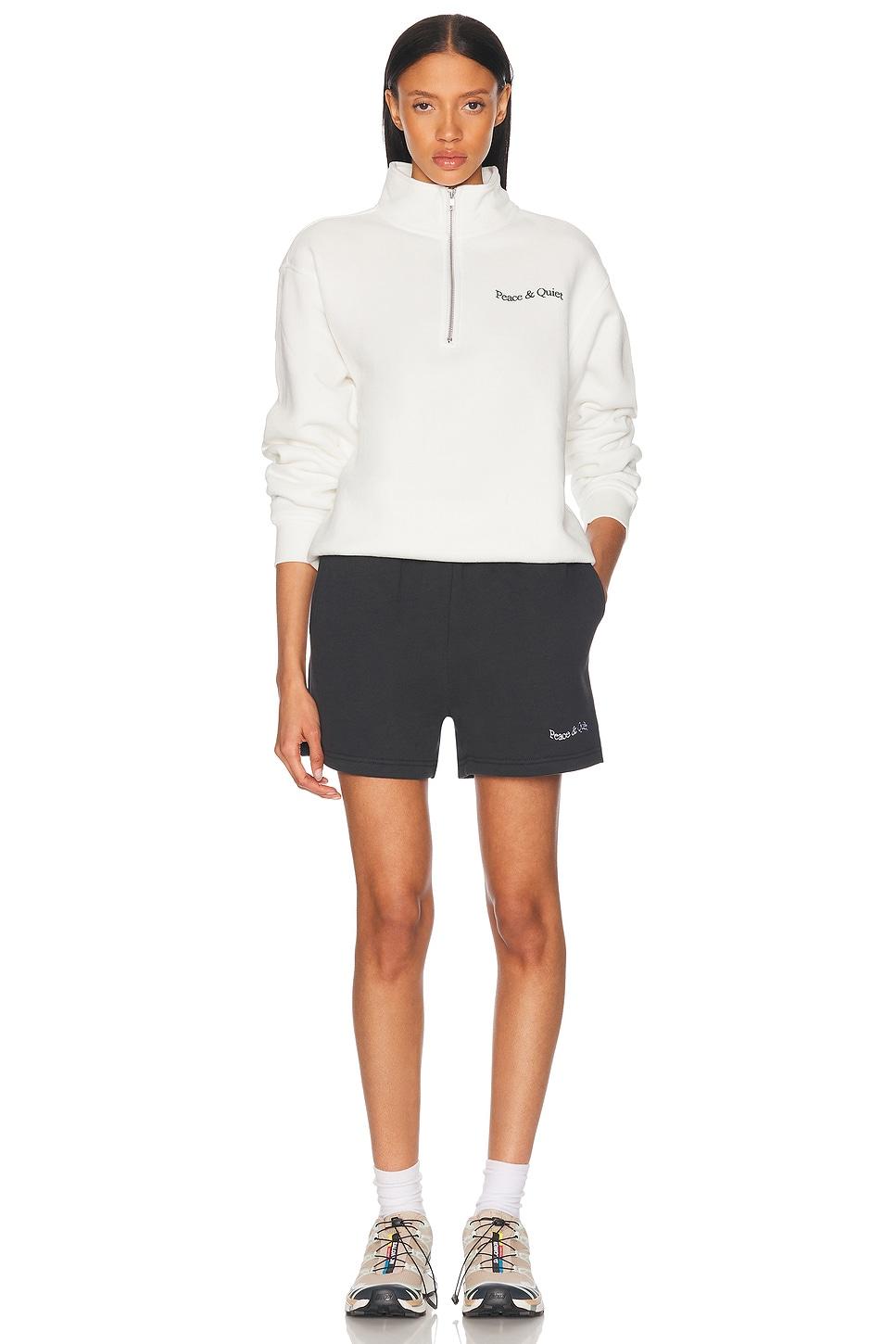 Wordmark Quarter Zip Up Sweater Product Image