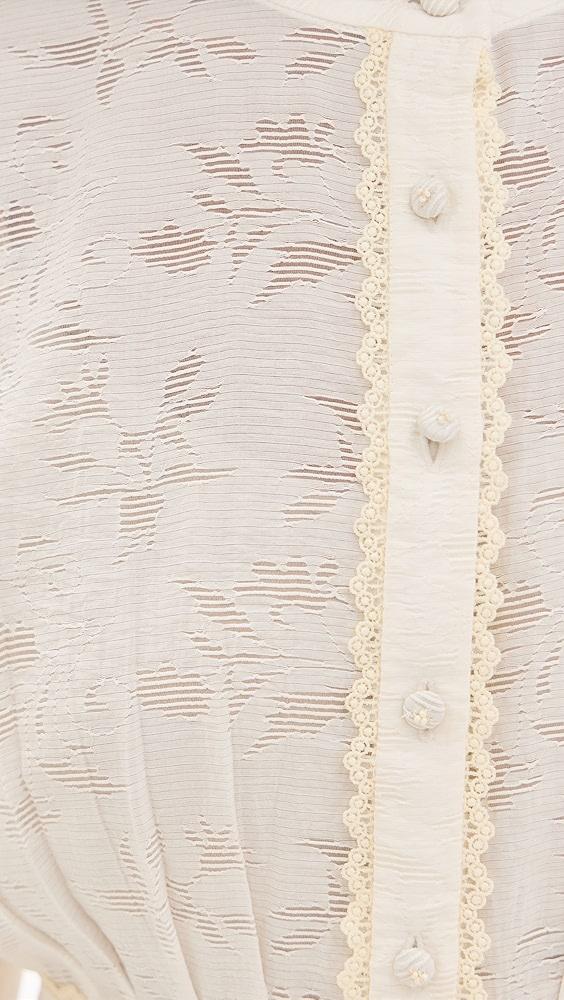 Hemant and Nandita Short Dress with Handcrafted Button and Tie Belt | Shopbop Product Image