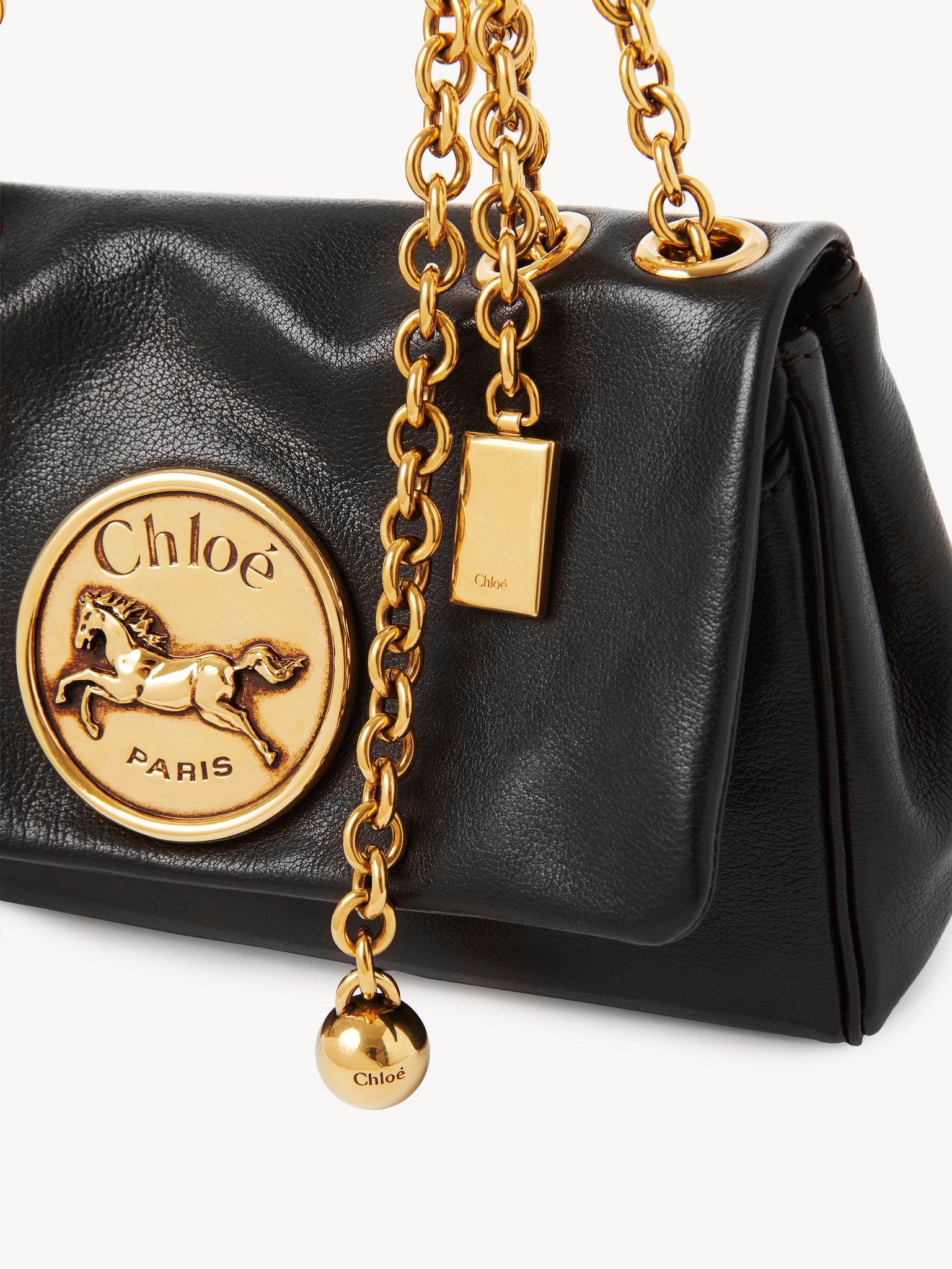 Small Chloé Heritage shoulder bag in grained leather Product Image