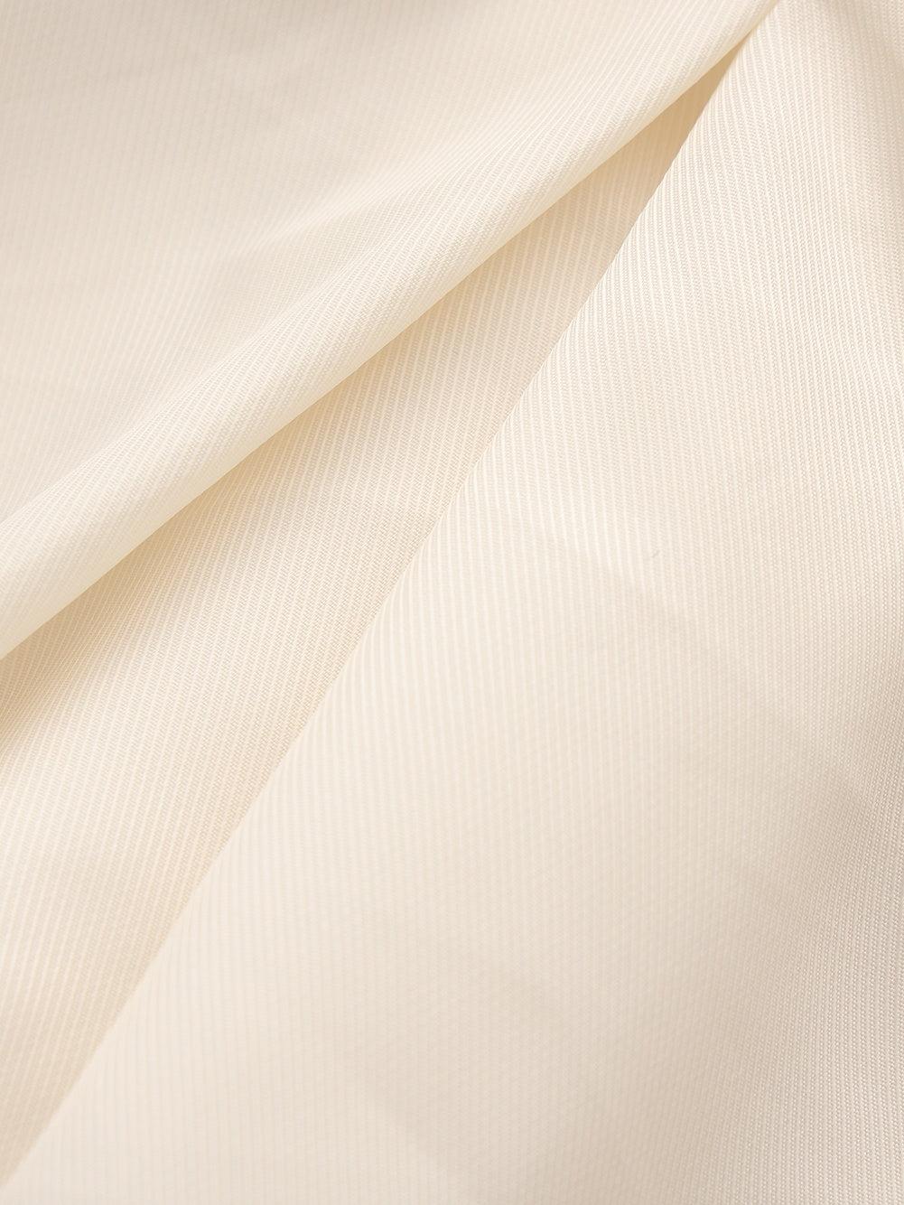 Claudine Bow-Back Wool White Coat Product Image