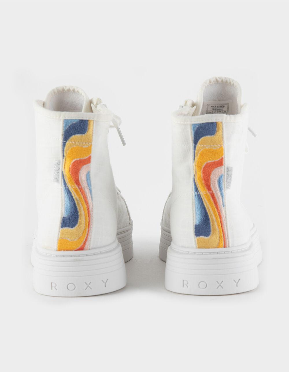 ROXY Sheliahh 2.0 Mid Top Womens Platform Sneakers - WHITE Product Image