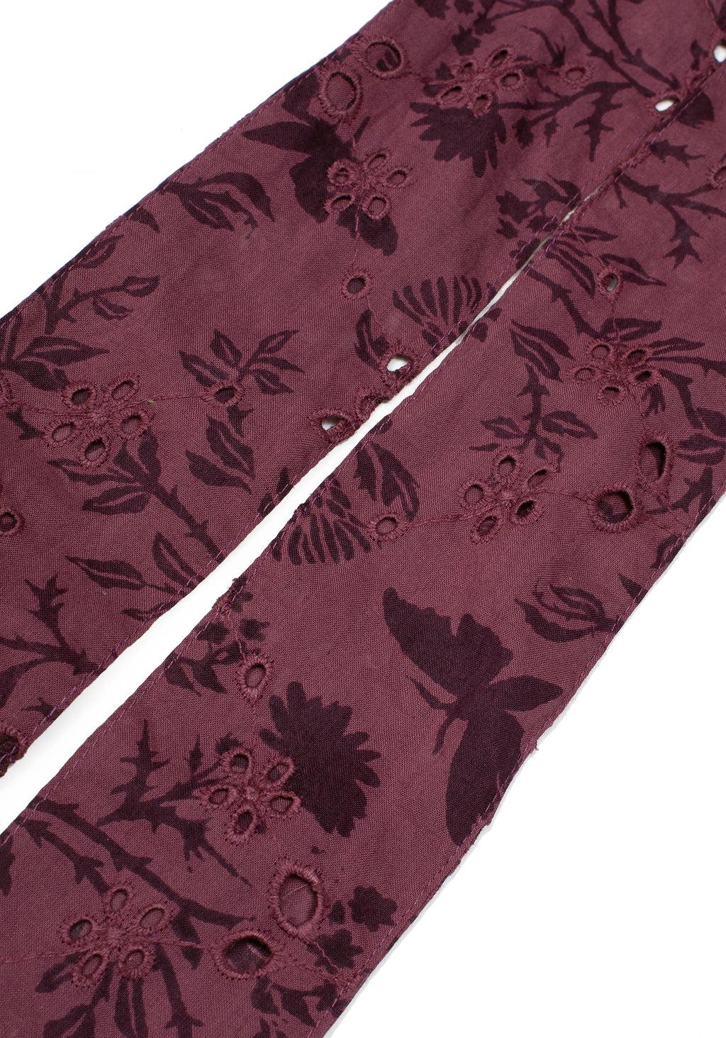 Morgana Cotton Broderie Bow Scrunchie Product Image