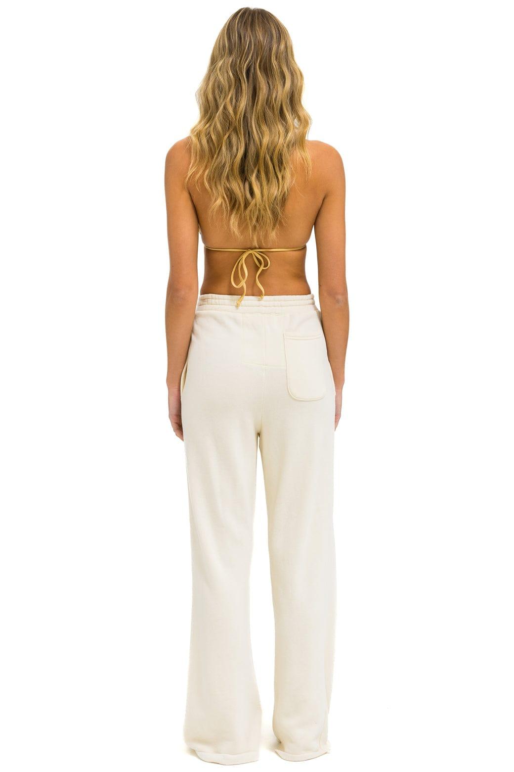 WIDE LEG POCKET SWEATPANTS - VINTAGE WHITE Female Product Image
