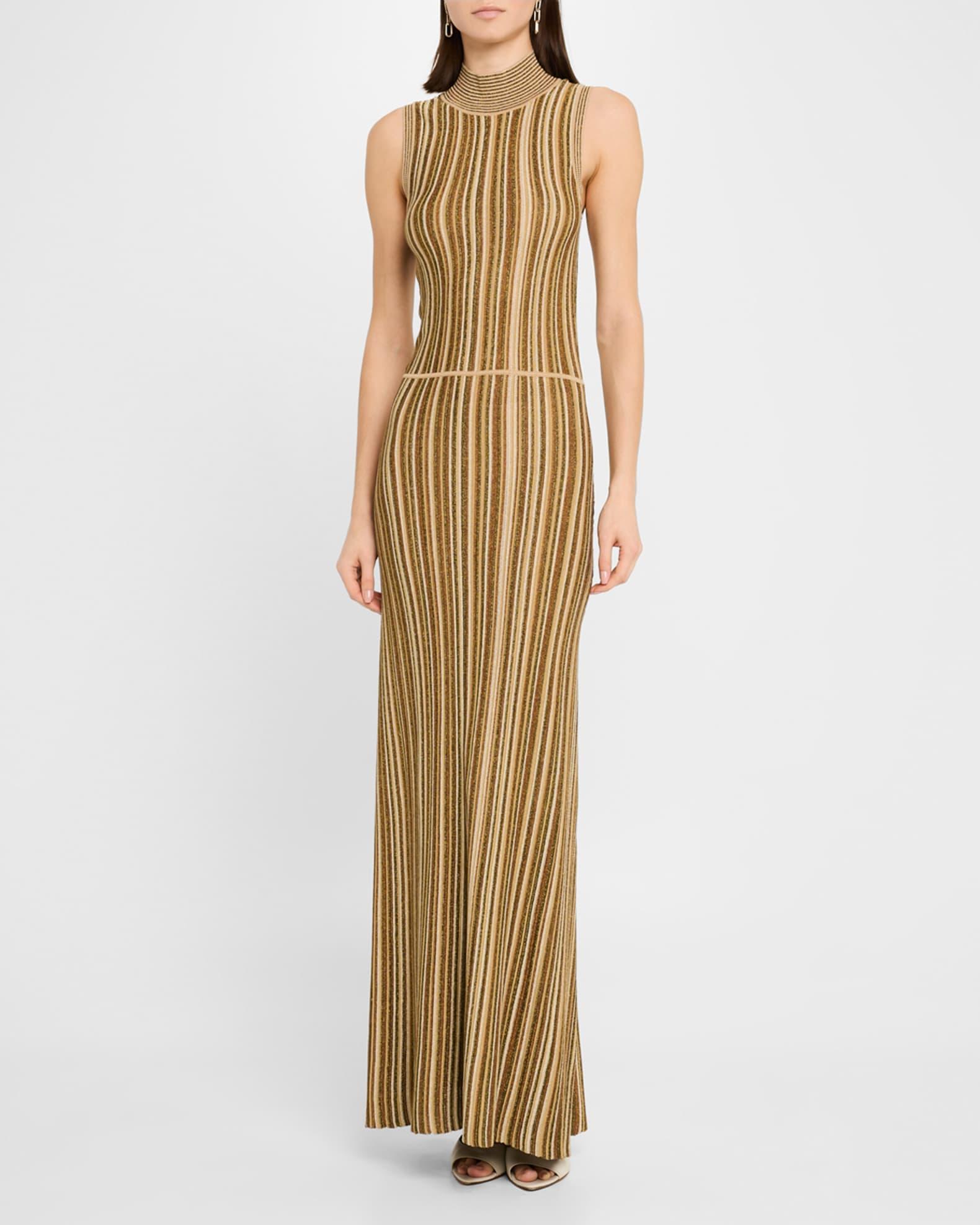 Anna Stripe Sleeveless Maxi Dress Product Image