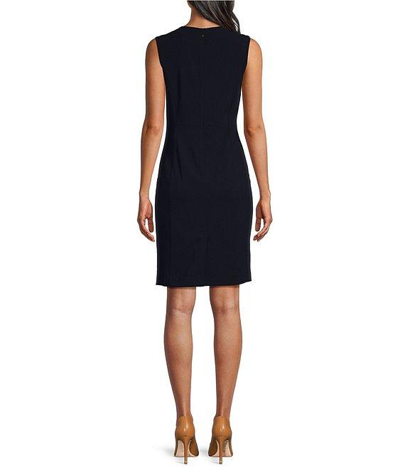Investments Platinum Suiting Sleeveless Crew Neck Sheath Dress Product Image