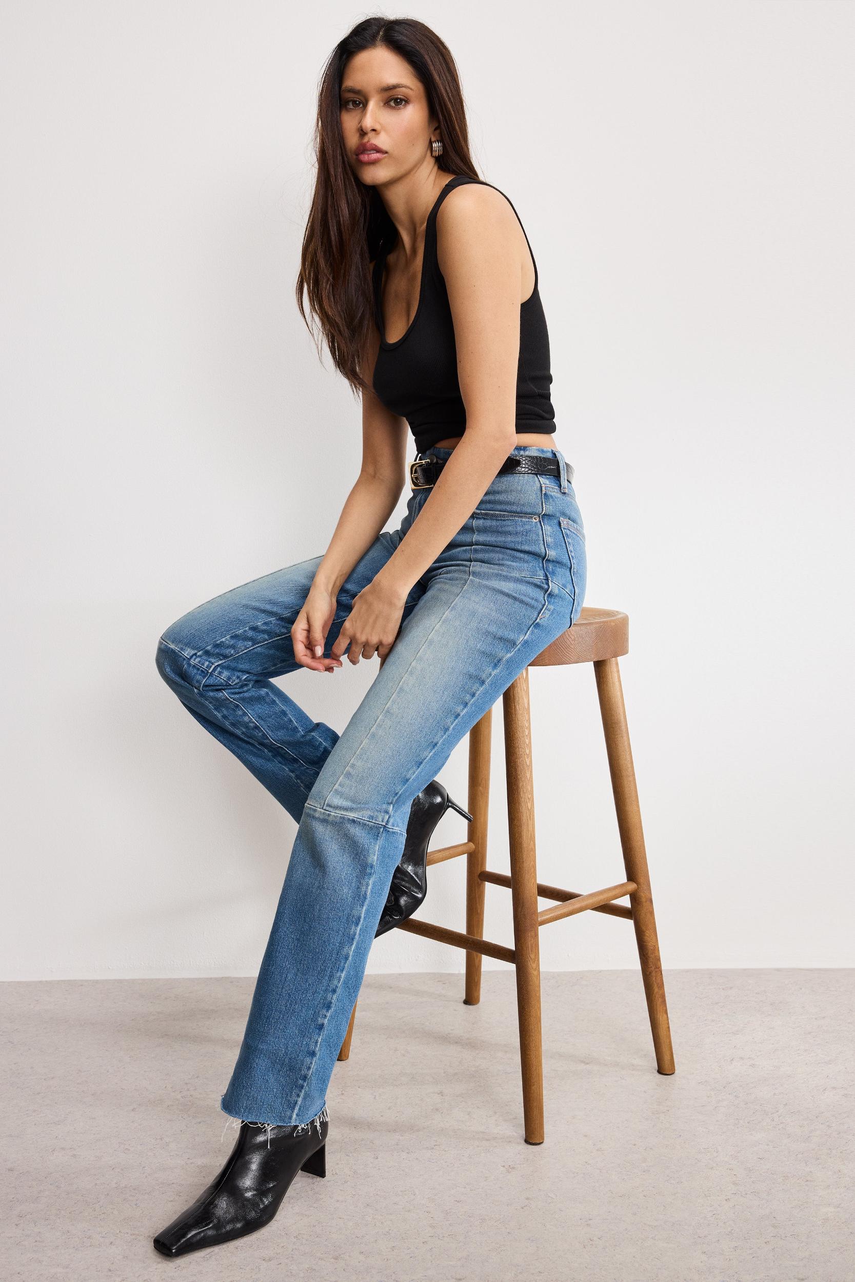 GOOD ICON STRAIGHT JEANS | INDIGO912 Product Image