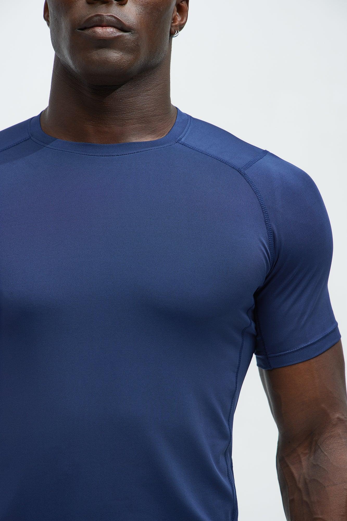 Vital Compression Tee - Blue Product Image